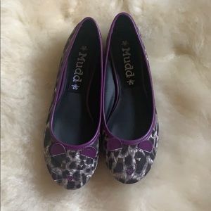 Mudd Purple Cat Leopard Print Flats